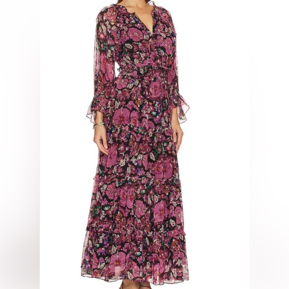 Cleobella Pink Floral Long Sleeve Dress